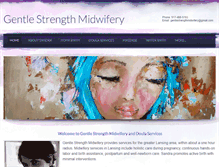 Tablet Screenshot of gentlestrengthmidwifery.com